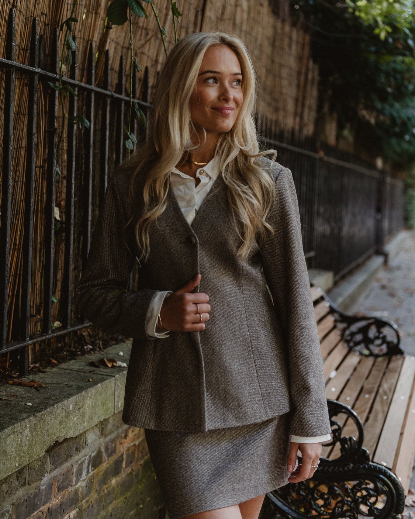 PCRILEY Mini Skirt - Hot Fudge